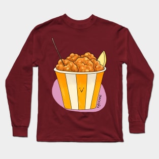 A bucket of Karaage with lemon slice Long Sleeve T-Shirt